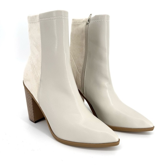 Lulu’s Mid-Calf Booties in Bone Color Size 11 New In Box - Picture 4 of 11